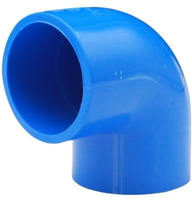 Rohrverschraubungen, 20 mm, 25 mm, 32 mm, 40 mm, 50 mm, ID, blau, 90-Grad-Winkel, PVC-Rohrverbindung, Verbindungsstück, Wasseranschluss für Aquarium (20 mm)