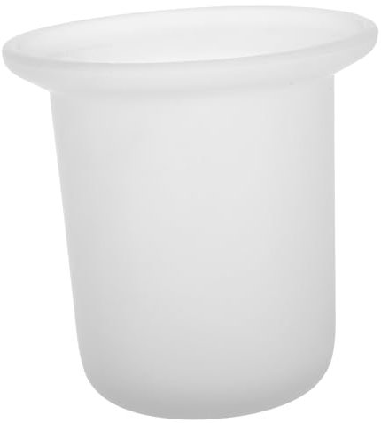 SECFOU Taza de baño portaescobillas de Pared desatascador de Inodoro con Soporte Accesorios de baño de Cristal cepillos de Solo Taza de desatascador de Inodoro Estante Vidrio