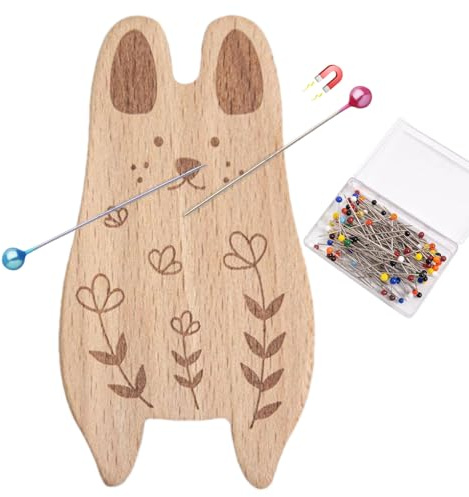 Zasdvn per Aghi – Magnetico in Legno a Forma di Animale, con Cento Aghi, per lavori a Mano, trapuntatura