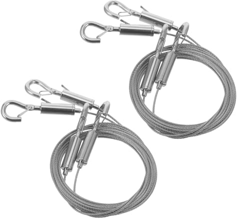 SEWACC 2Pcs Adjustable Hanging Wire for Picture Frames Sturdy Stainless Steel Rope for Indoor Outdoor Use Heavy Duty Hanger for Photos Gym Equipment Clothes and More