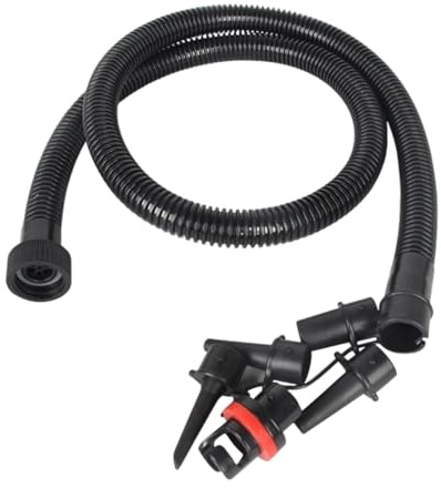 rockible Aufblasbares Boot Sup Pumpe Adapter & Luftschlauch Kit, Elektrische Paddle Board Pumpe Sup Luftpumpe Zubehör mit 5 Luftventil Düsen, Sup Pumpe Adapter Kit für Schlauchboote Zelt Pool