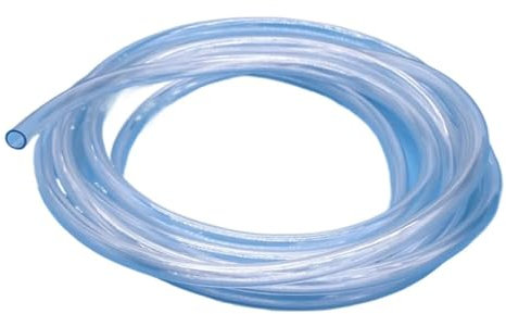 MDSIOKHJ Tubo for Irrigazione Tubi in plastica Trasparente in PVC da 1/2/3/5/8 m 2 3 4 5 6 8 10 12 14 16 18 20 25mm Tubo for Pompa for irrigazione da Giardino Trasparente(5 Meters,ID 10mm x OD 12mm)