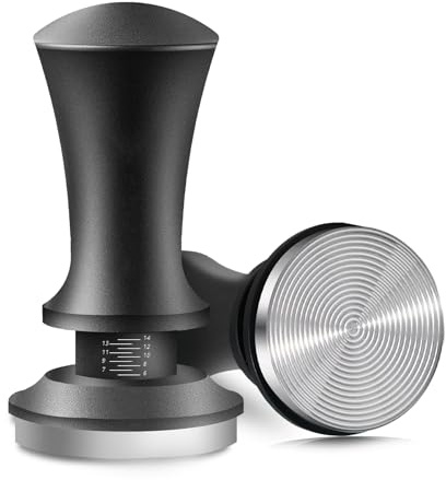 CogitMin Kaffee Tamper 51mm Kaffeestempel mit 2-Feder-Auto-Rebound, 100% Edelstahl Basis Tamper-Barista Zubehör für Kaffeeliebhaber, Einstiegsstufe & Profi