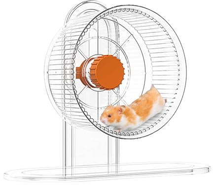 Rueda de hámster silenciosa - Hámsters enanos - Rueda de chinchilla de 21 cm | Altura Ajustable Wheell Running Wheell con pista ensanchada anti-deslizamiento hecha de PP duradero para un uso seguro de