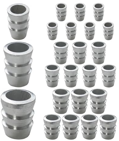 ISTOVO 21 Cuñas de Seguridad Metálicas para de Hacha Redondo Extendido, Cuñas de Acero para de Martillo (0,55/0,63/0,71 Pulgadas)