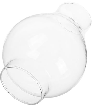 BAZEITFLOW Winddichter Glas lampenschirm Rund Vintage Öllampen Ersatzglas für Petroleumlampe Robustes Transparentes Glas Vielseitig Passend für Antike und Moderne Lampen Sicher und Elegant