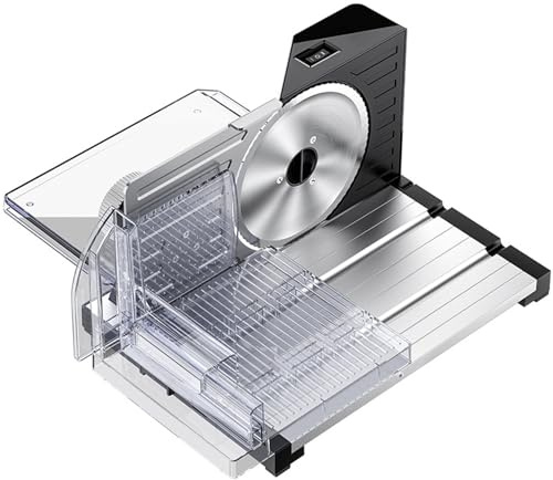 Allesschneider Klappbar Elektrisch Brotschneidemaschine Klappbar Schnittstärke 0-18 Mm Edelstahlklinge Ø170 Mm 160W
