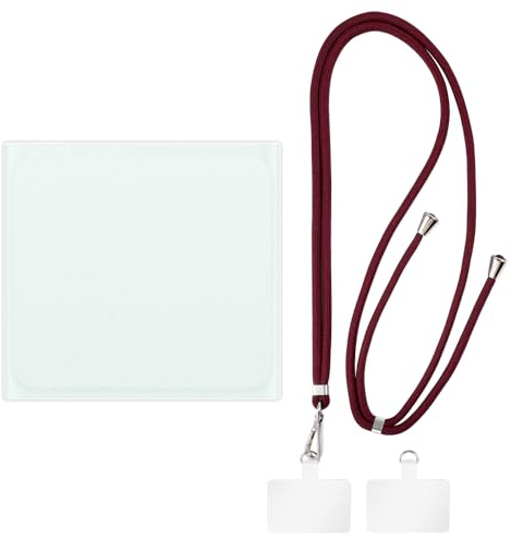 Shantime Hülle und Lanyard für iPod Shuffle 4th - Weiß+Schwarz | Set inklusive Schutzhülle und abnehmbarem Nackengurt mit Metallverschlüssen und 2 Aufnähern