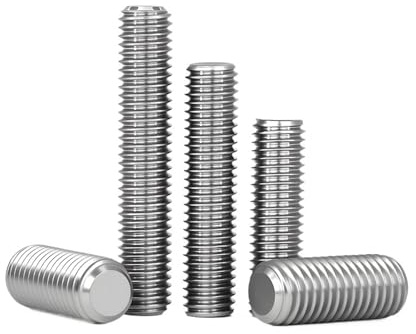 1-20 piezas varilla roscada 304 tornillo de acero inoxidable diámetro 30-300 mm pernos sin cabeza métricos completos M3 M4 M5-M20(150mm,M8 (3pcs))