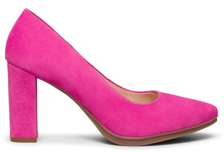 miMaO Zapatos Fucsia de Piel de Ante para Mujer, EU 41