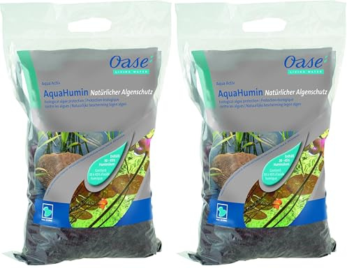 OASE AquaActiv AquaHumin 53759 Tourbe spéciale pour Bassin de Jardin 10 l, Blanc (Lot de 2)