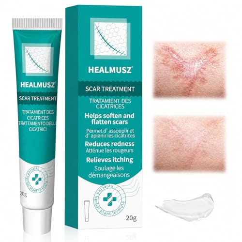 20g Crema para Cicatrices, Crema para el Cuidado de la Piel Para Reducir Marcas Visibles, Mejora la Apariencia de las Marcas en la Piel, Textura No Grasa De Secado Rápido