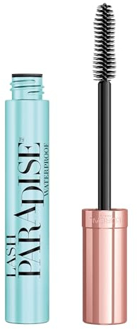 L'Oreal Paris Makeup Lash Paradise Waterproof Mascara, Voluptuous Volume, Intense Length, Feathery Soft Full Lashes, No Smudging, No Clumping, Black, 0.25 Fl Oz (Pack of 1) Packaging May Vary
