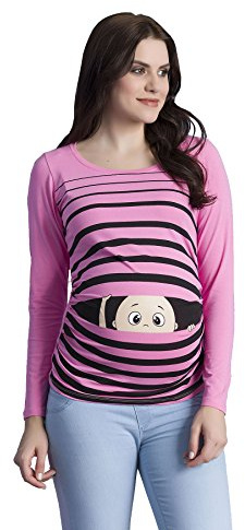 M.M.C. Kärlek – roligt roligt sött mammamode, mammaskjorta, graviditetströja, sweatshirt med motiv för graviditet, långärmad, ROSA, L