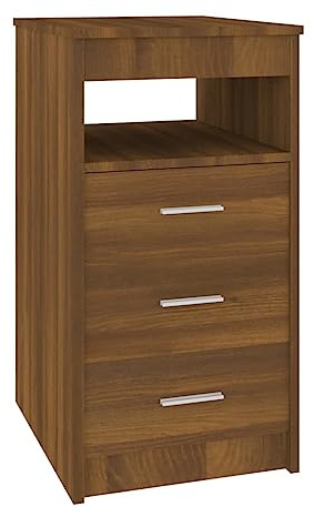 vidaXL Sideboard mit Schubladen Kommode Anrichte Schrank Beistellschrank Mehrzweckschrank Schubladenschrank Sonoma-Eiche 40x50x76cm Holzwerkstoff