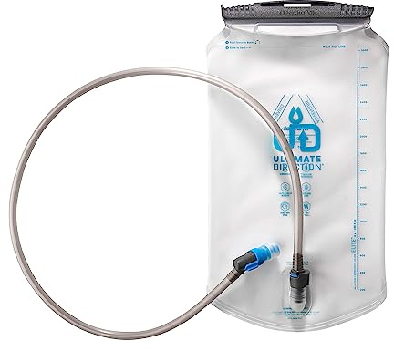 Ultimate Direction Wasserspeicher, Trinkblase mit Strohhalm zum Wandern, Laufen, Ausdauersportler, hergestellt von Hydrapak, 1,5 l - 3,0 l