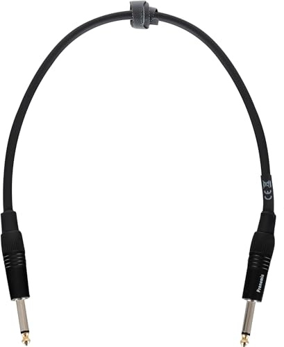 Pronomic Stage BOXJ1-0.5 Cavo per Cassa Jack 0, 5 m, Connettori: 2x jack 6 | 3 mm, Sezione conduttore: 2x 1, 5 mm², Lunghezza: 0, Colore guaina: nero, Rame privo di ossigeno, Resistente a acidi e oli