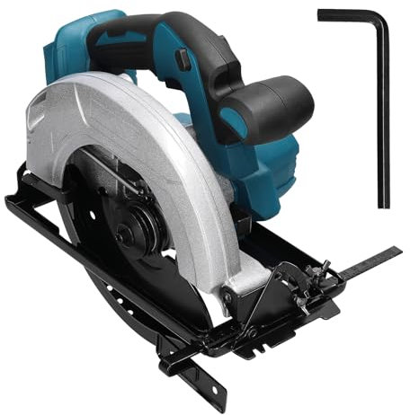 Mulcort Scie circulaire électrique sans balais 7 pouces Batterie au lithium haute puissance sans fil Menuiserie multifonctionnelle Accessoire de travail du bois Machine de découpe