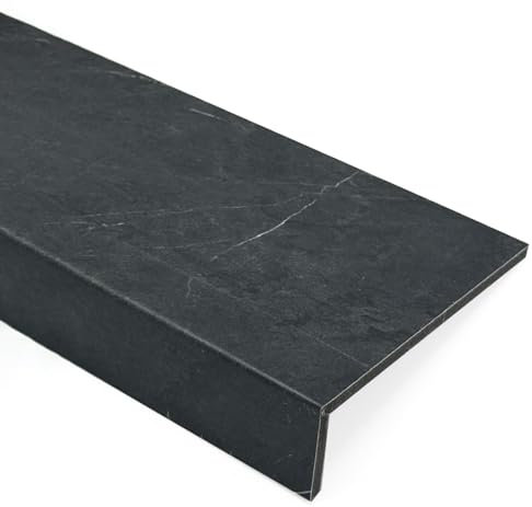 Alfeizar Ventana Molduras Negras que Cubren El Alféizar de La Ventana para Acabado de Azulejos, Tablero de Tapado de Alféizar de Ventana de Acrílico Decorativo, Reemplazo de Ventana Salediza(Color:L-5