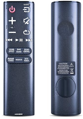 TCNOUMT New AH59-02692E Fernbedienung Passend für Samsung Sound Bar HW-J355 HW-JM45/ZA HW-J450 HW-JM6000C HW-J55 HW-J551 HW-JM35/ZA HW-J355/ZA HW-J6000/ZA HW-J550/ZA HW-J551/ZA