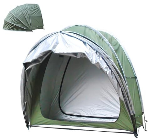 Bicycle tent forBike Storage Cover Tent Scooter Shelter， 2 in 1 Bike Storage Tent with 210D Oxford Fabric PU4000 Outside