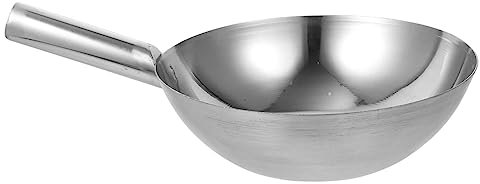 Garneck Louche à Eau en Acier Inoxydable Épais, Pelle à Eau Robuste sans Bavure, pour Cuisines et Cantines, Adaptée aux Légumes et Fruits, Solide et Pratique