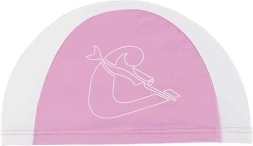 CRESSI Tago badmössa spandex junior, spandex badmössa för barn, rosa/vit, en storlek