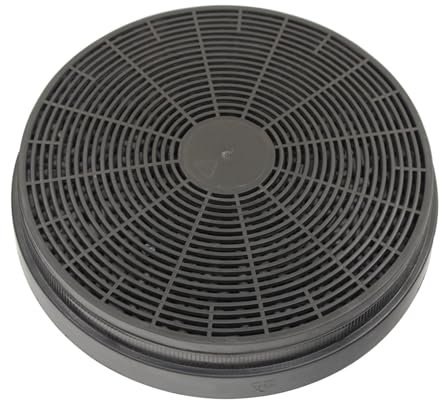 Filtro de carbon activo para campana extractora diametro 208mm filtro circular carbono activado para cocina extractor campana aspiradora universal (175mm Sin agujeros 1pc)