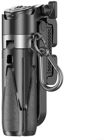 Alanmoship Aluminum Alloy for MINI Phone Grip, For for MINI Phone Holder Selfie And Tripod,With Detachable Remote Offers A 360° Adjustable Feature (Black)