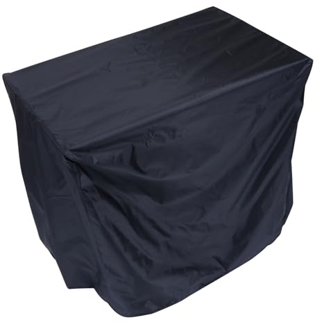Cubierta Negro de Poliéster para Oxford 54x76x69cm Barbacoa | Exterior, Protección Frente a Lluvia, Nieve y Sol, Material Grueso Resistente al Desgaste