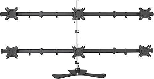 Schwebender TV-Ständer, Multifunktionshalterung sechs Monitore, Monitorarmständer 6/sechs Bildschirme bis zu 27 Zoll, höhenverstellbarer Monitor-Tischhalterungsständer, TV-Halterung, TV-Ständer