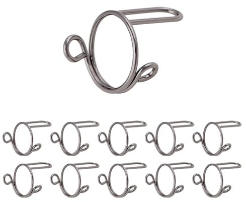 925 Splitter Birthstone 10 Stück, verstellbar, ohne Kleber, ohne Ringset für Frauen, für Halal-Nägel-Dekoration (10 Stück) Zielfernrohr Ringe 25, 4 (Black, One Size)