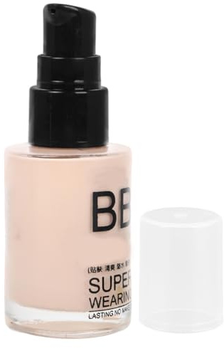 Base de Maquillaje Cobertura Total Hidratante Líquida para Rostro | Larga Duración, Ligera, Protección Solar, Tono Marfil, Uso en Skincare y Maquillaje