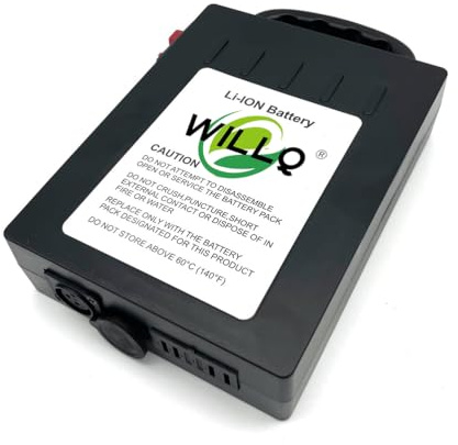 WILLQ Replacement Rechargeable Lithium Battery 24V 12Ah 10Ah Electric Wheelchair Removable Batteries Pack for Foldable Wheelchair Spare Parts,24V10Ah