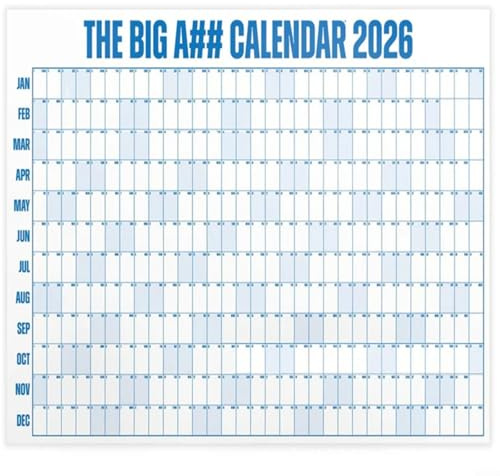 Grand calendrier mural effaçable à sec pour l'année complète - 12 mois - 1,2 x 0,9 m - Avec système de code couleur - Pour bureau, maison, école, académique et planificateur de vacances (bleu)