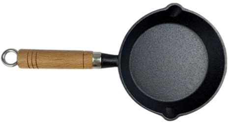 FOMIYES Padella per Pancake in Ferro da 10 Cm, Mini Padella per Friggere Riscaldamento Uniforme e Fondo Resistente All’usura, Utensile da Cucina per Uso Domestico e Risparmio Energetico