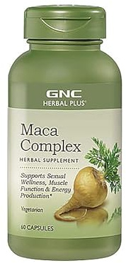 GNC Herbal Plus Maca Complex Supplement, Vegetarian, Supports Sexual Wellness, 30 Servings
