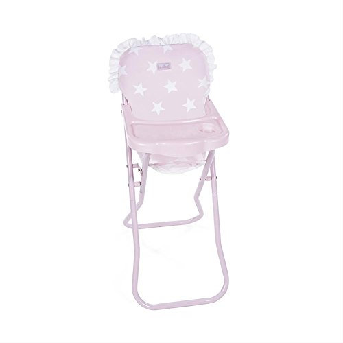 La Nina - Hochstuhl Carlotta (27 x 61 x 35 cm) Puppen, rosa, 33 x 26 x 60 cm (Diset 60406)