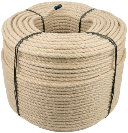 Kratzbaumland Polyhanfseil Premium-Outdoor-Sisalseil 100 Meter versch. Dicken (6 mm)
