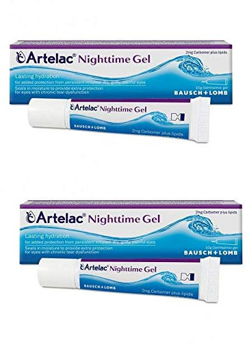 2 x Artelac Nighttime Gel 10g - Deep Night Hydration for Persistent Eye Dryness