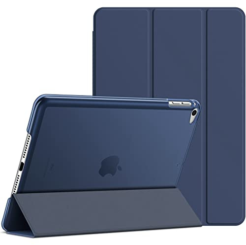 JETech Hülle für iPad mini 5. Gen 7,9 (2019), Navy | Schlanke Transluzent Rückseite, Dreifach-Ständer, Auto Schlafen/Wachen, Leichter Stoßschutz