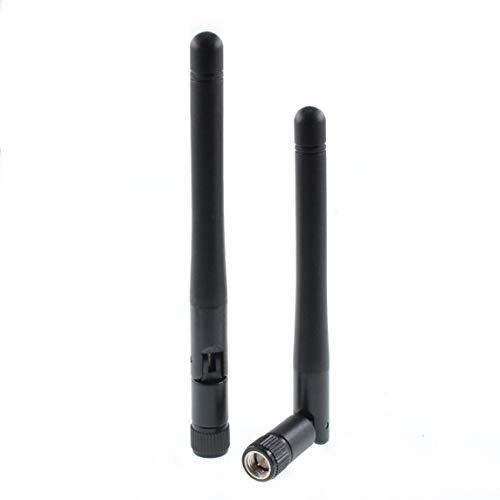 Oiyagai Lot de 2 Antenne Omni 433Mhz 3dBi SMA Mâle 11cm Radio Antenne 400-490mhz