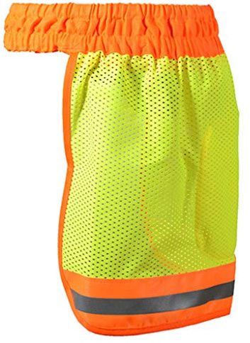 S-TROUBLE Casco de Seguridad Casco Cuello Máscara Cubierta Protector Solar Rayas Reflectantes Neón Alta Visibilidad Malla elástica Transpirable Parasol Protector