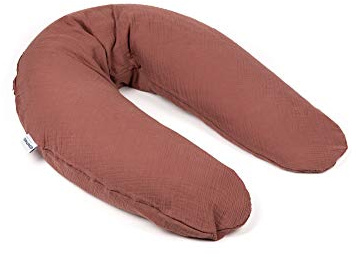 Doomoo Still-& Schwangerschaftskissen Comfy Big - 190cm inkl. Bezug aus Tetra Bio-Baumwolle, mit feiner EPS-Mikroperlenfüllung, Oeko-TEX® Standard 100, Tetra Brick