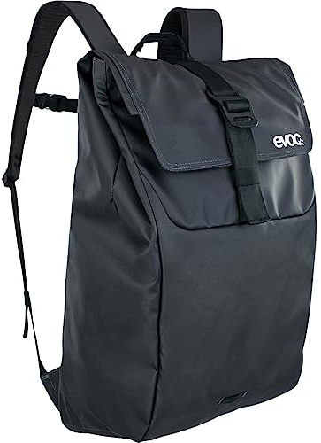 EVOC DUFFLE BACKPACK 16 l & 26 l Rucksack für den Alltag und für Unterwegs (wasserfest, 100% PVC-frei, Deckel mit Aluminium-Hakenverschluss, Seitenfach für Laptop, abnehmbarer Brustgurt)