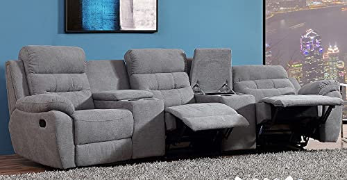 Mapo Möbel Microfasersofa Kinosofa Fernsehsofa 5131-Cup-3-M28