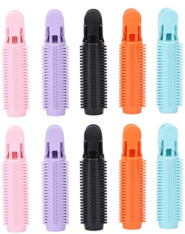 10 Pcs Bigodini Rulli, Capelli Radice Dei Capelli Dei Capelli Volumizzante Rullo di Arricciatura Soffici Clip di Capelli Strumento di Styling per Le Donne Ragazze