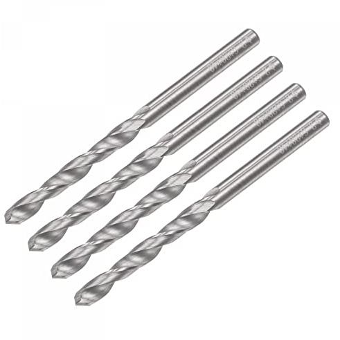 sourcing map 4 Stück VHM Bohrer Spiralbohrer Hochleistungsbohrer Ultrahart 2.6 mm C2/K20