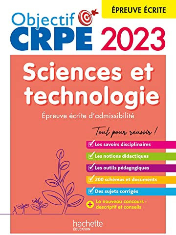 Objectif CRPE 2023 - Sciences et technologie - épreuve écrite d'admissibilité (Ebook PDF)