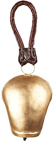 Indian Collectible Feng Shui Vastu Schweizer Kuhglocke Haupttür Hängende Home Office Religiöse Spirituelle Wanddekoration Produkte Ddlj Glocke Schweizer Metall Hängende Glocken (Größe: 30,5 x 15,2 cm)